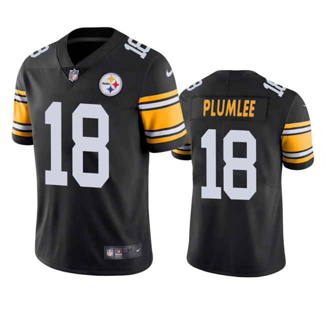 Men's Pittsburgh Steelers #18 John Rhys Plumlee Black Alternate Vapor Untouchable Limited Football Stitched Jersey